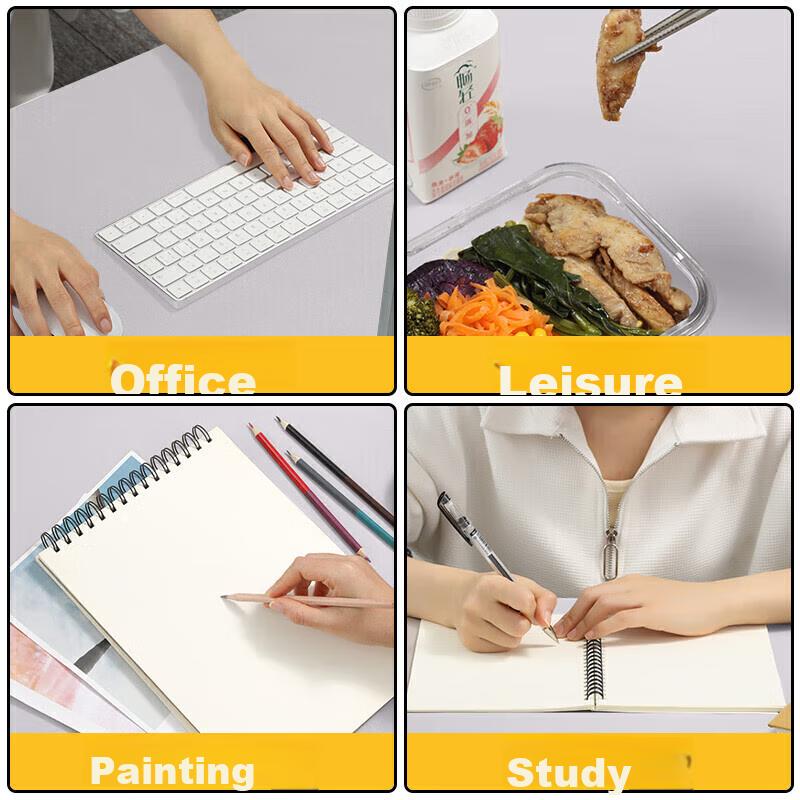 Mouse Pad, Medium Size, Desk Pad, Laptop Mat, Keyboard Pad, Writing Desk Pad, Waterproof, Supports Large Custom Orders, Gray Medium Single-Sided