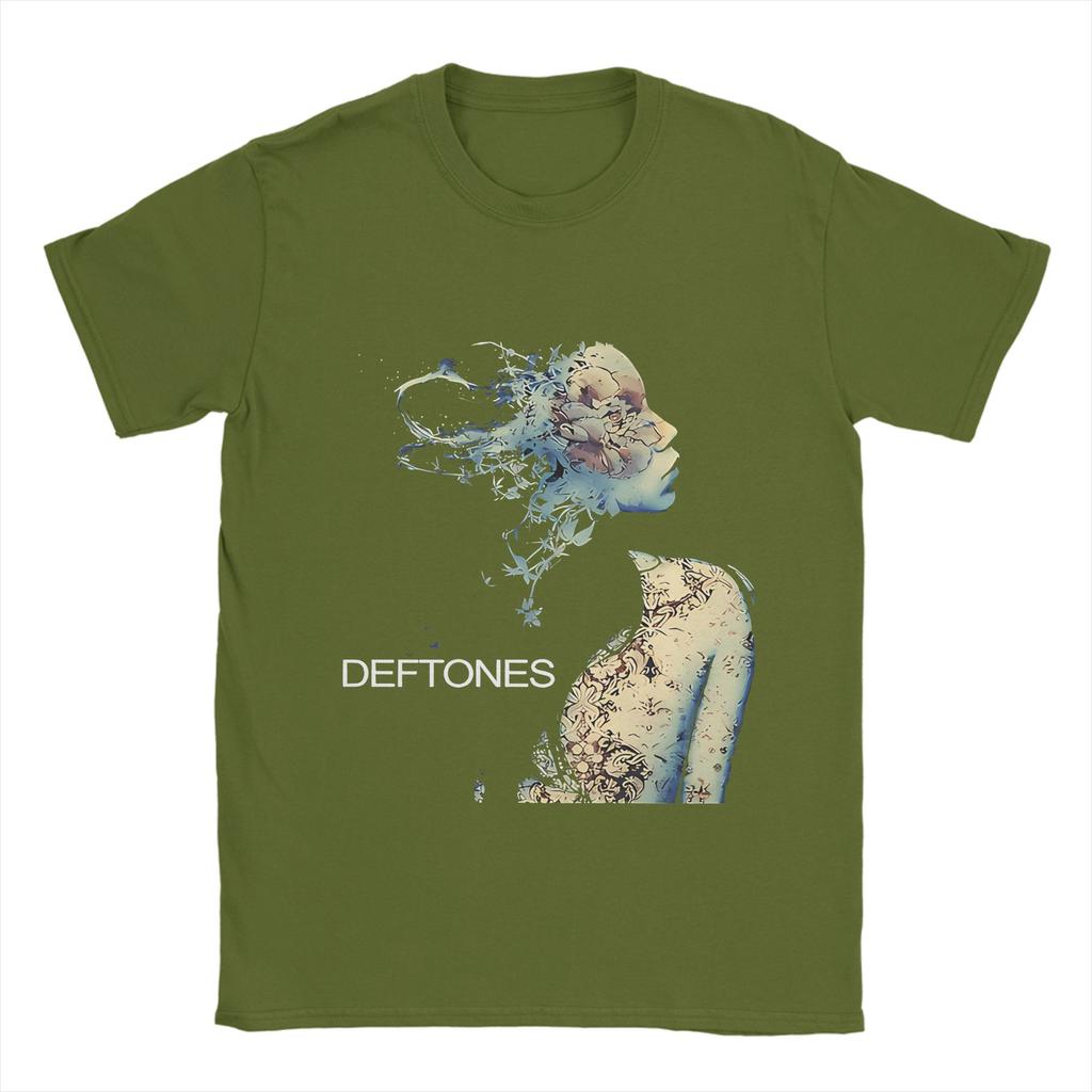 D-Deftones Футболки Мужские 100% Хлопок Винтажные Футболки С Круглым Вырезом Футболка С Коротким Рукавом Одежда Подарок на День Рождения