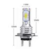 2*H7 LED Car Headlight Bulbs DC 12-24V Xenon White Daytime Running Lights High Low Beam 55W 8000LM 6000K Super Bright Car Lights