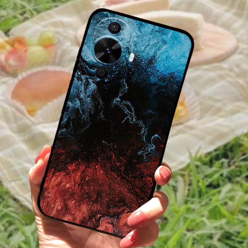 Для Huawei nova 12s Чехол Защитный Силиконовый Мягкий Черный Бампер Funda Coque для Huawei nova 12s Защитная Задняя Панель Телефона