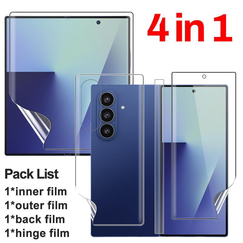 Гидрогелевая пленка Fold7 для Samsung Galaxy Z Fold 7 6 5 Защитная мягкая пленка для экрана с защитой от царапин для ZFold7 ZFold6 zfold5