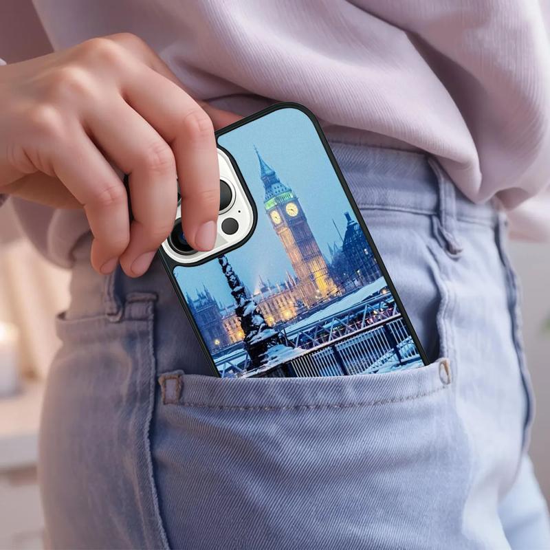 London Red Telephone Bus Big Ben Phone Case For iPhone 17 Air 15 16e 14 13 Pro Max Coque 12 11 Pro Max PLUS cover