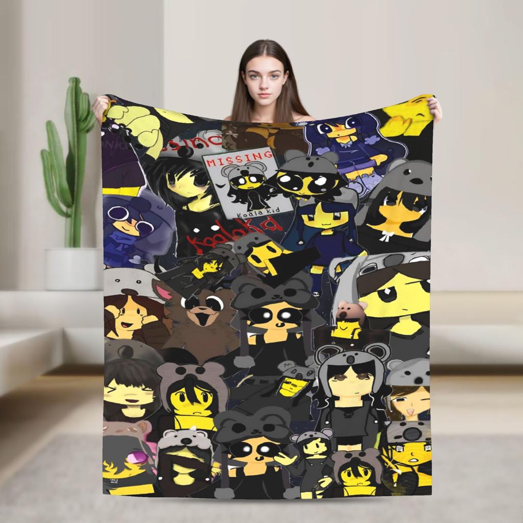 9-9 Nights in the Forest Blankets Deer Game Plush Novelty Breathable Throw Blankets for Bedding Lounge All Season