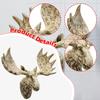 Animal Wall Statue, Decoration, Sculpture, Ornament with Lifelike Appearance for Living Room,