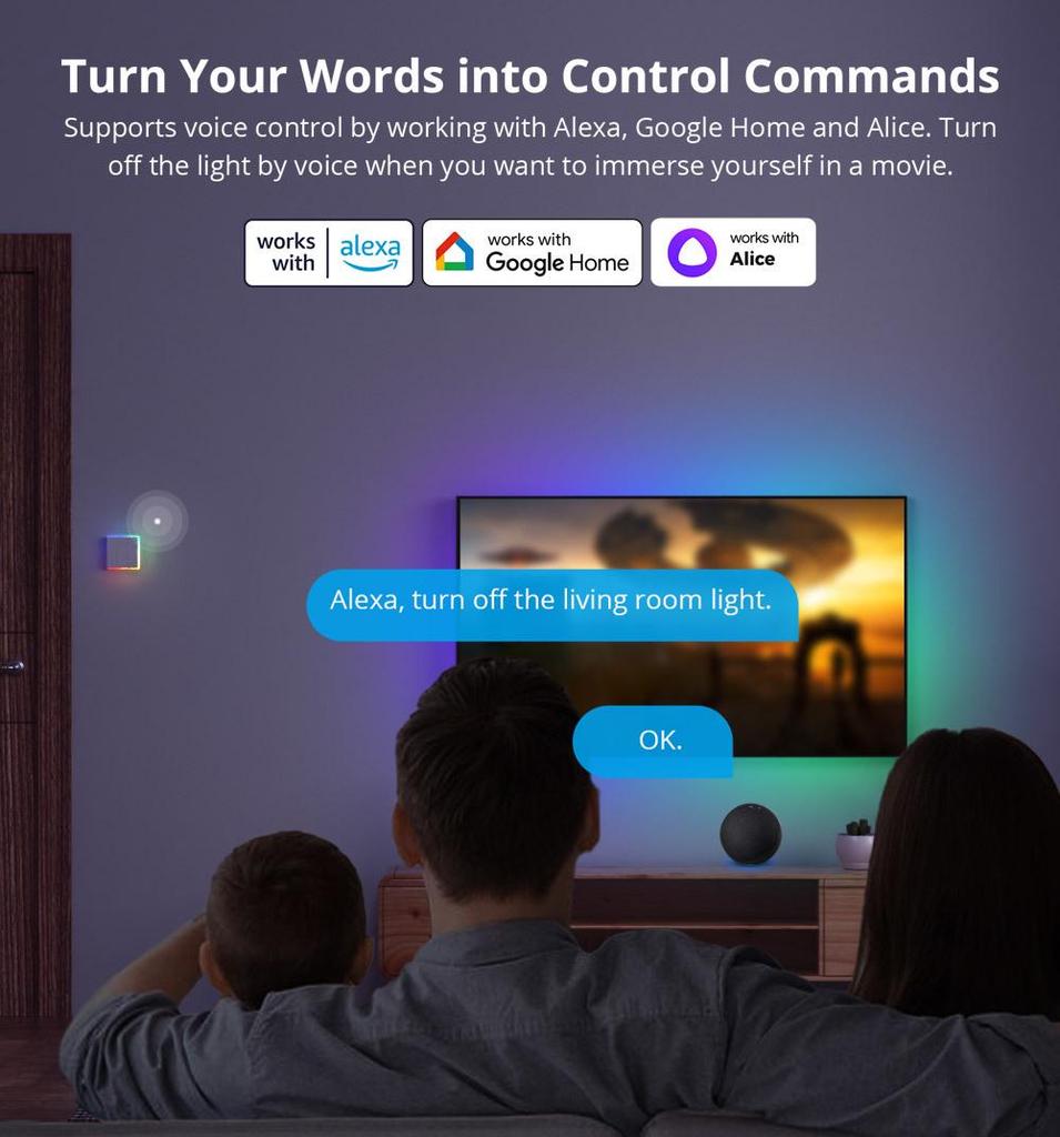 Умный сенсорный выключатель SONOFF T5 TX Ultimate с пультом дистанционного управления для Alexa