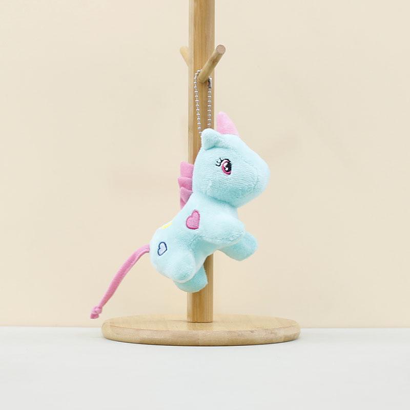 Charming Colorful Unicorn Plush Keychain Lovely Stuffed Animal Ideal For Gifts