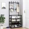 Shoe and Hat Rack Multi Functional Living Room Organizer Storage Shoes Cabinet Multi-Layer Floor-Standing Clothes Hanger Shelf