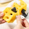 1/3Pcs Mouse Drill Cheese Finger Anti Pressure Toy Elastic Stretch Fun And Relaxation Stress Relieving Suitable For Office/Study