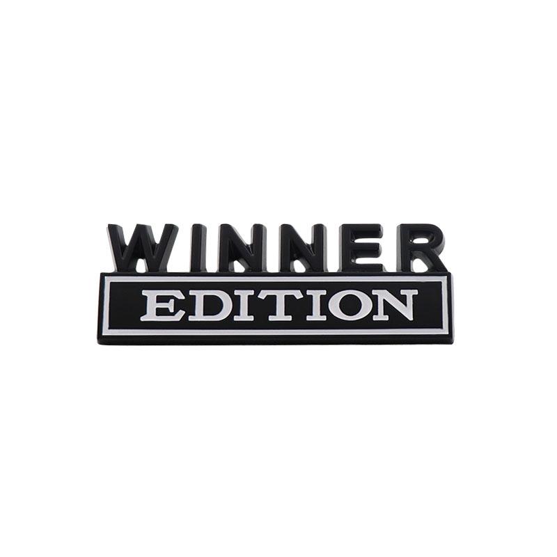 3D Car Styling WINNER EDITION car Grille Fender trunk Rear Bonnet Nameplate Decal Emblem Badge Sticker