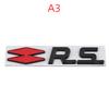 3D Металлическая наклейка с логотипом RS Line для Logan Clio Megane 2 3 4 Kangoo Koleos Captur Twingo Duster