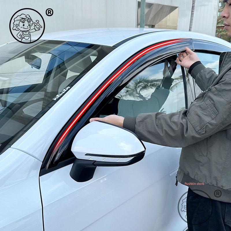Дефлекторы боковых окон автомобиля Козырьки окон Ветровики Для BYD Seal 05 DMI 2025 2026 Ветрозащитные козырьки Защита от солнца и дождя Навесы Укрытия