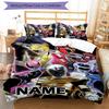3pcs Mighty Morphin Power Rangers1 Cover Set - Personalized Name, HD Printed Bedding with 1 Cover and 2 Pillowcases - Perfect for Home Decor, Ea