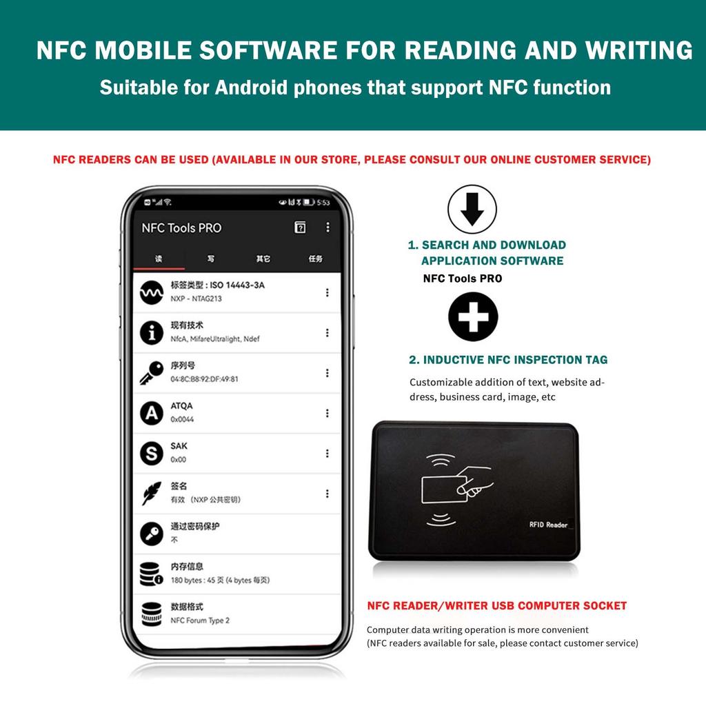 NTAG213 Эпоксидная карта-NFC Эпоксидная карта