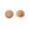 Round Wooden Wedding Ring Jewelry Trinket Box Wood Storage Container Case