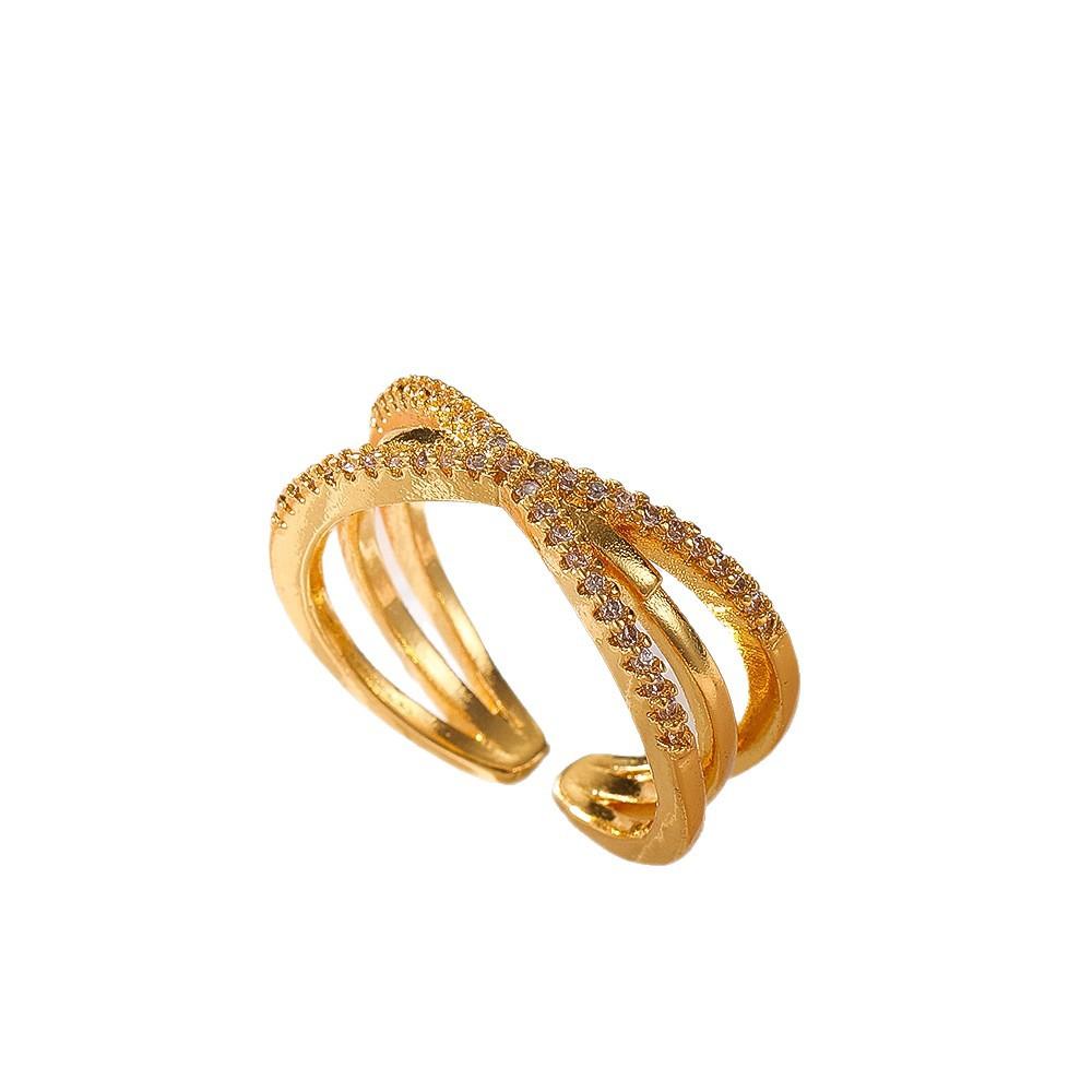 New European and American Fashionable Simple Geometric Open Ring for Women, Adjustable and Unique Rings