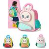 Cartoon Bunny Kids Backpack For Preschoolers Nylon Lightweight School Bag For Girls And Boys
