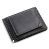 Leather Craftsman Dualline Money Clip Genuine Leather Tochigi Leather Coin Purse Bill Scissors DU008 BK Men's (Neo Black)