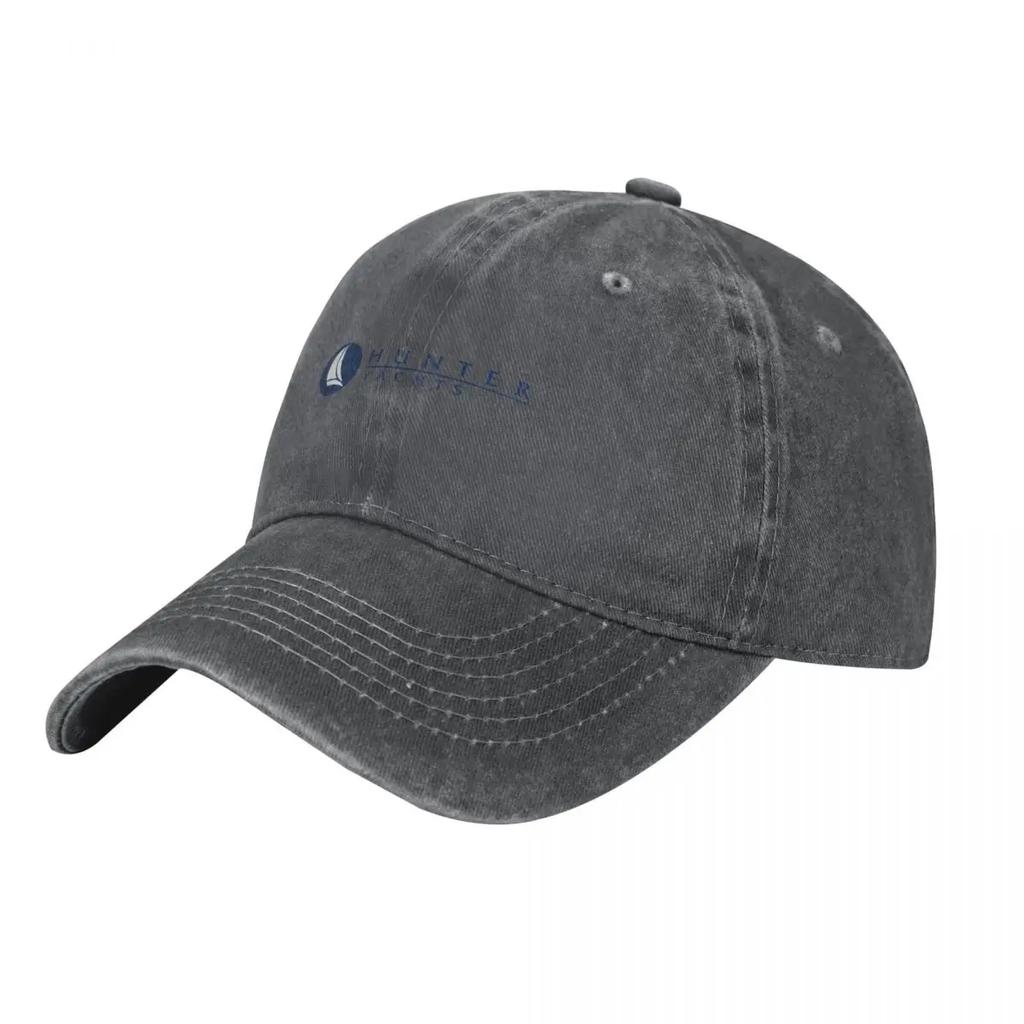 HUNTER YACHTS Classic Baseball Cap Big Size Hat dad hat Golf Cap Luxury Cap Boy Womens