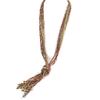 [N8808] - Long Necklace 'Kilimanjaro' Red Green Gold