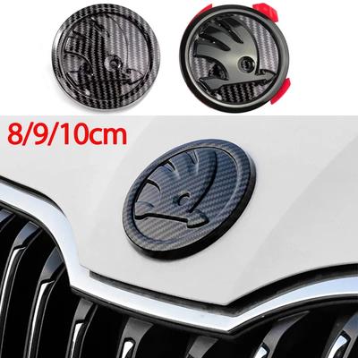 MBLH7 для 80мм 90мм 100мм ABS Эмблема Fabia 1 2 Octavia A7 RS Superb Rapid Yeti Karoq Vision Наклейка на переднюю заднюю дверь багажника автомобиля