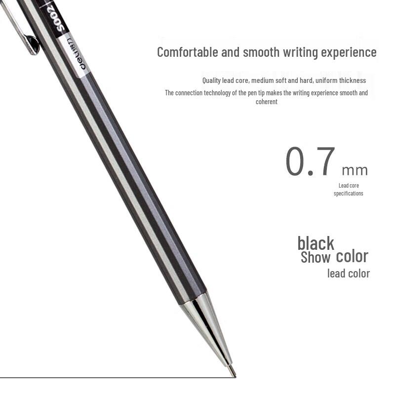 Deli S002 Metal Mechanical Pencils 0.7mm (3-Pack)