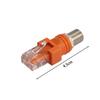 To RF Barrel Coupler Coaxial Coax Computer Cables F Female To RJ45 Male Connector Converter Adapter