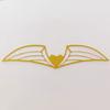 Cake Topper Decorations, Hollow Chocolate Wings 3D Cake Decor, Baking Party Dessert Table Decorations, Wedding Birthday Cake Accessories, 10 Pack