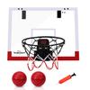 EagleStone Basketball Goal Indoor Children Toy Door Hanging Electronic Scoring Sound Effect with 2 Basketballs Training Shockproof Home Use Stress