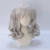Cosplay Wig from The Second Style with Perfect for Costumes and Fancy Dress 2 Bonus Items Heat-resistant Castle, Silver-gray, Short, Curly, Twin-tail