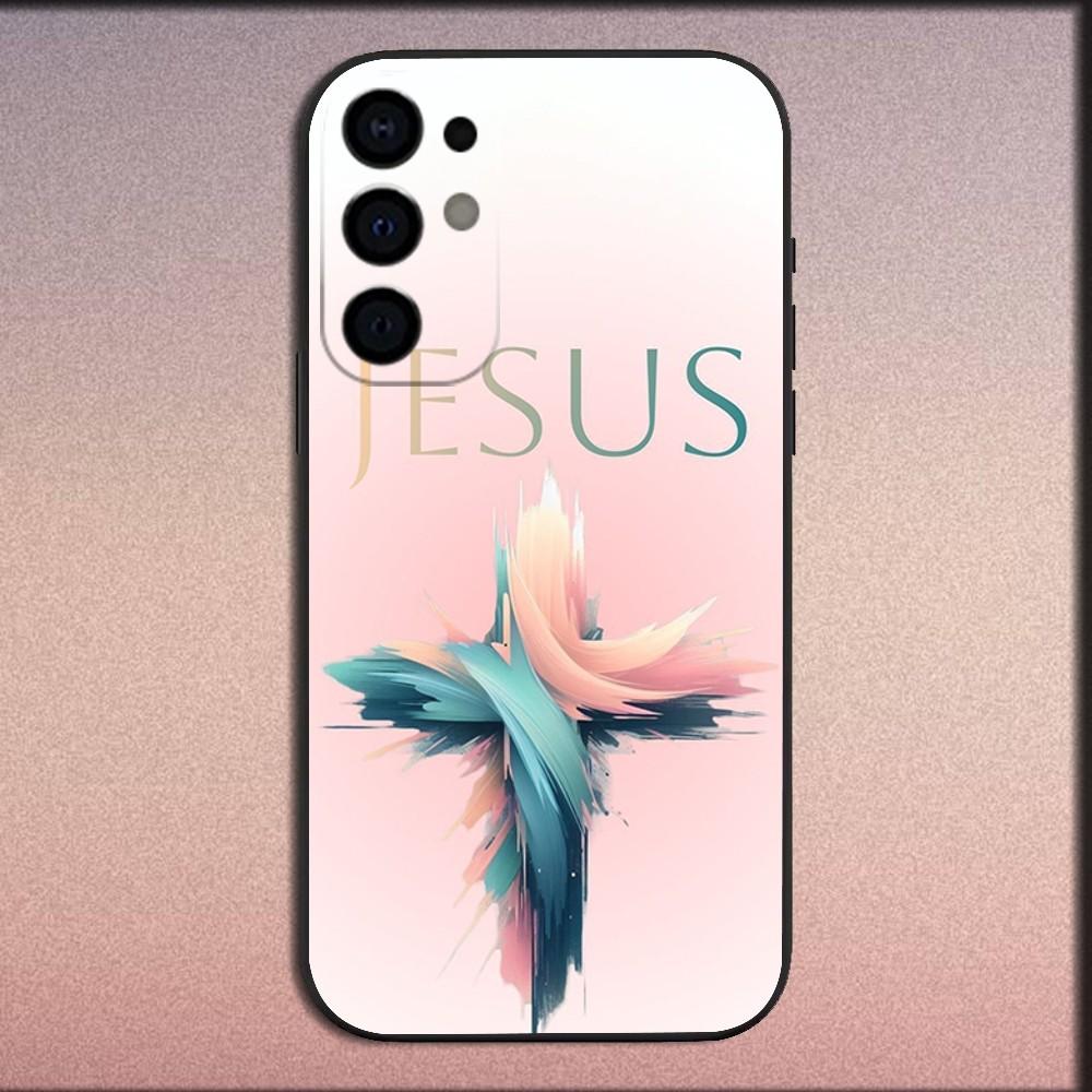 Чехол для телефона Библия Иисус Христианский Крест Для Samsung S25, S24, S21, S22, S23, S30, Ultra, S20, Plus, Fe, Lite, Note, 10, 9, 5G Черный Мягкий Чехол