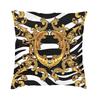 Hot Pink And Gold Baroque Floral Pattern Cushion Cover Sofa Home Decor Square Throw Pillow Case 45x45cm