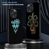 Крутой дизайн логотипа Monster Hunter ins Чехол для телефона Для iPhone 16 15 14 13 12 11 Plus Pro Max Ограниченный Черный жесткий чехол Овчина