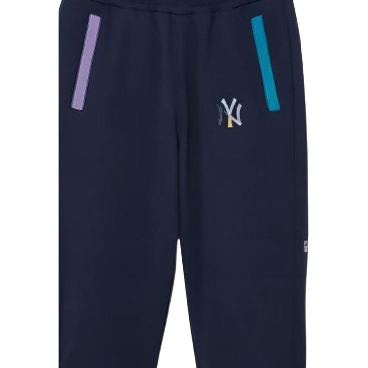 New Era SS22 Цветной блок Логотип Вышивка Спортивные штаны Унисекс штаны Темно-синий 13095669