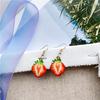 Cute Fashion Fruit Watermelon Strawberry Pendant Dangle Earrings for Women Sweet Kiwi Lemon Orange Drop Earrings Girl Jewelry