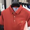 Электронная коммерция Прямые продажи Футболка Мужская Деловая Повседневная Рубашка Поло с Лацканами Мужской Топ