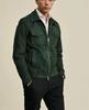 Stylish Suede Party Handmade Genuine Lambskin Designer Leather Green Men Jacket