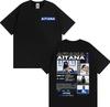 Singer Aitana Cuarto Azul Album Cover Graphic TShirt UNISEX Women Summer Cotton YK Clothing Oversize Round Neck Short Sleeved Tee