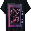 Vaporwave Японский стиль Цветок вишни Сакура Футболка