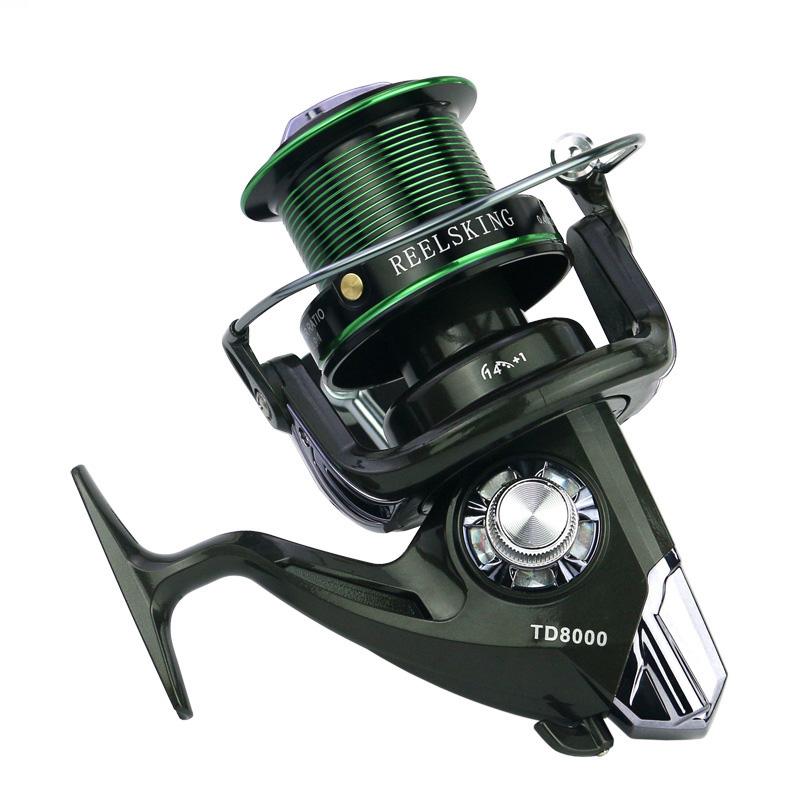 8000 9000 Series CNC Rocker Arm Sea Feeder Reels Long Casting Surf Fishing Reel Metal Spool Carp Fishing Spinning Reel