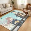 Anime A S-Silent V-Voice Floor Mat Soft Thickened Absorbent Non-Slip Bedroom Living Room Door Mat Home Decor Flannel Rugs
