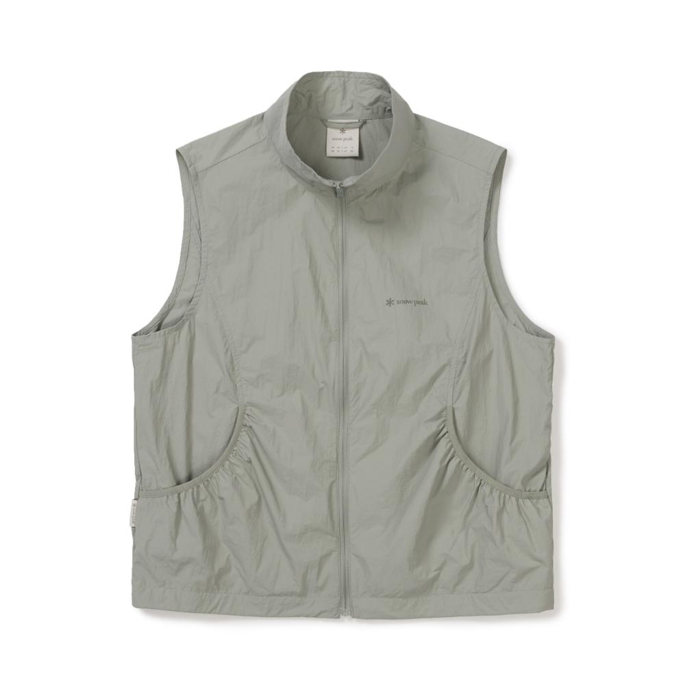 [Snowpeak] Pico Sunblock Ultralight Women's Stand-neck Vest Light Khaki (S26MWTVE77)
