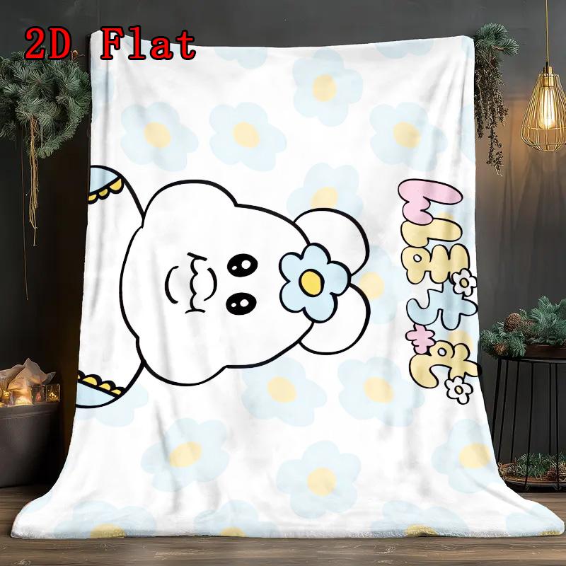 Opanchu Usagi 2D Flat Pattern Flannel Blanket High quality All Seasons Warmth and Comfort Perfect for Christmas Gifts.DMT0925147