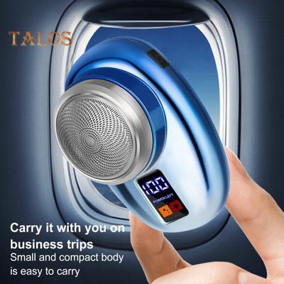 Мини-электробритва с цифровым дисплеем Type-C, перезаряжаемая, водонепроницаемая, для влажного и сухого бритья, портативная, для путешествий, бритва для мужчин, триммер для бороды, инструмент для удаления волос