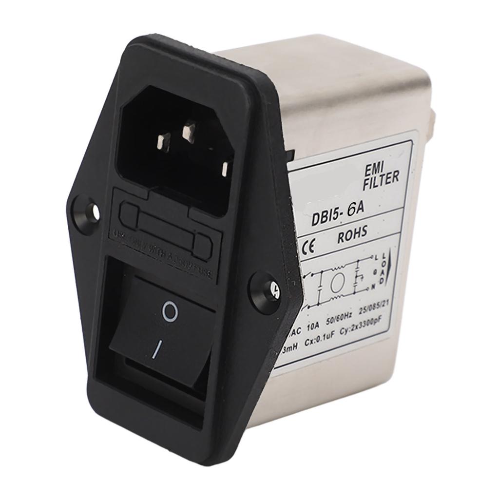 Фильтр питания EMI однофазный IEC розетка панель сетевой фильтр подавитель шума для медицины