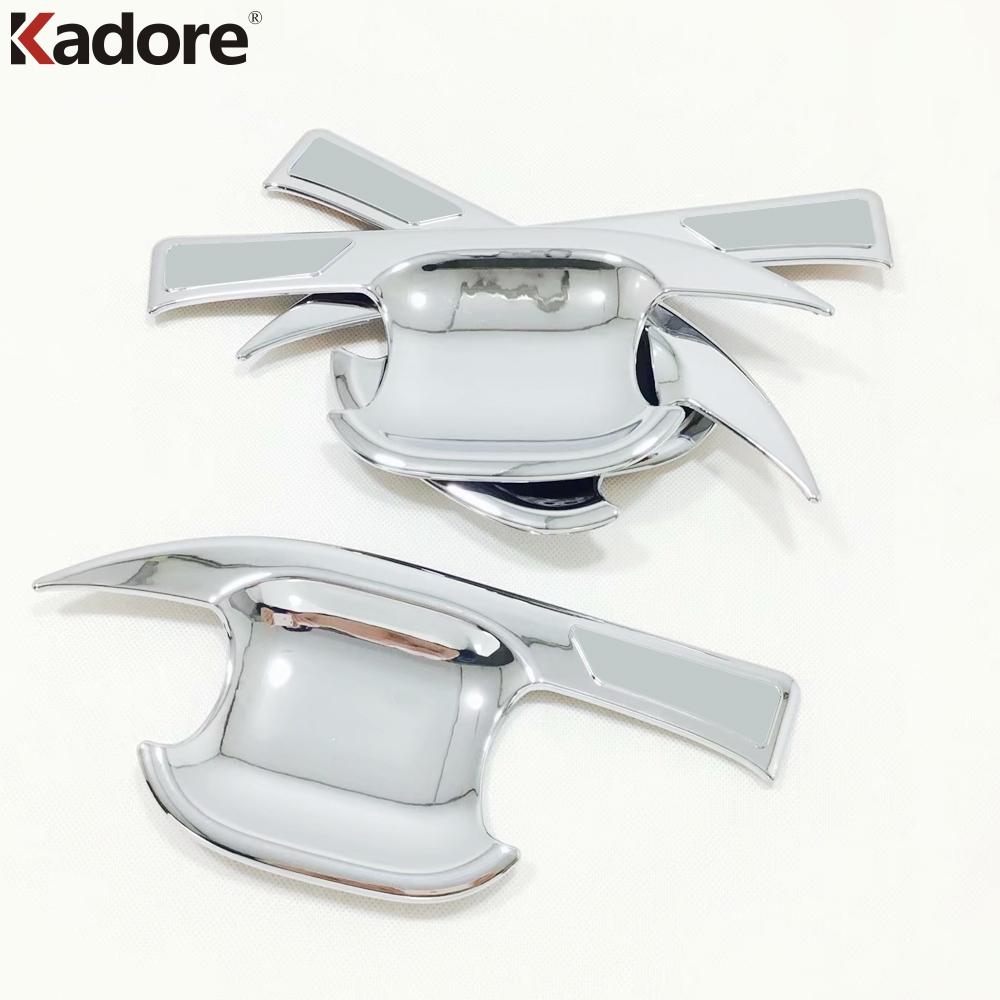 For Ford Focus Carbon Fiber Car Door Handle Cover Trim Side Door Handles Bowl Cup Frame Accessories