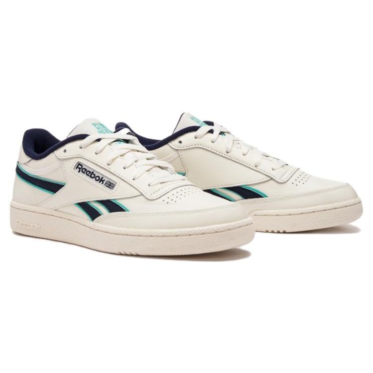 Reebok Темно-синие кроссовки унисекс Club C Revenge Chalk Vector кремовые Cyber-Mint 100033712