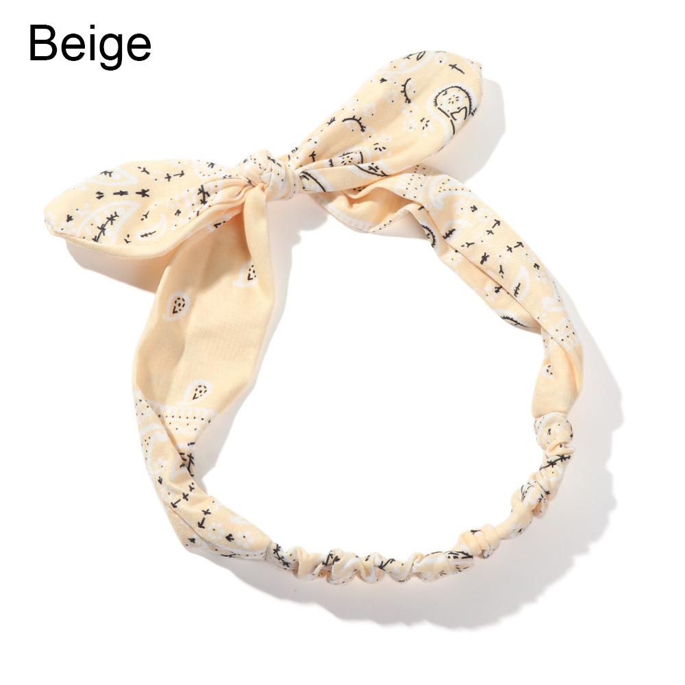 Аксессуары для волос Эластичные повязки на голову с принтом и перекрестным узлом Банданы Ободки Резинки для волос для девочек
