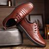 Fashion Men's Leather Shoes Comfortable Breathable Formal Business Casual Work Shoes
