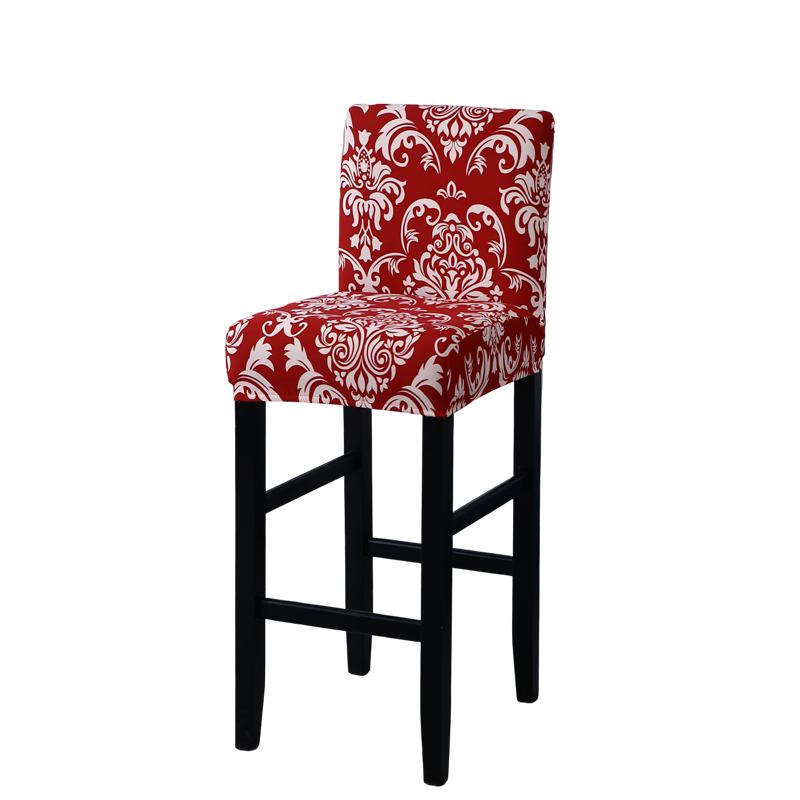 Stretch Bar Stool Covers for Counter Height Chairs Kitchen Dining Room Cafe Furniture Protection Slipcovers