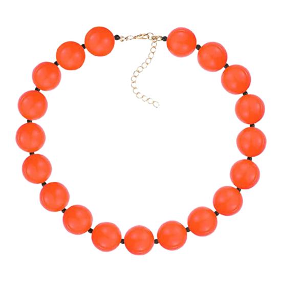 Женское ожерелье Простой стиль 19 бусин жевательной резинки Цепочка-удлинитель Подарок Унисекс Цветное бисерное Парное ожерелье-ключица для свиданий